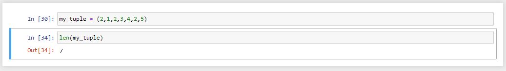 فانکشن len در tuple