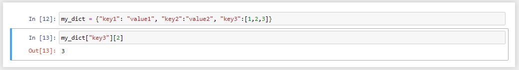 value در dictionary