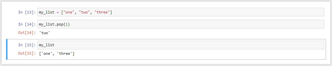 متد pop در list