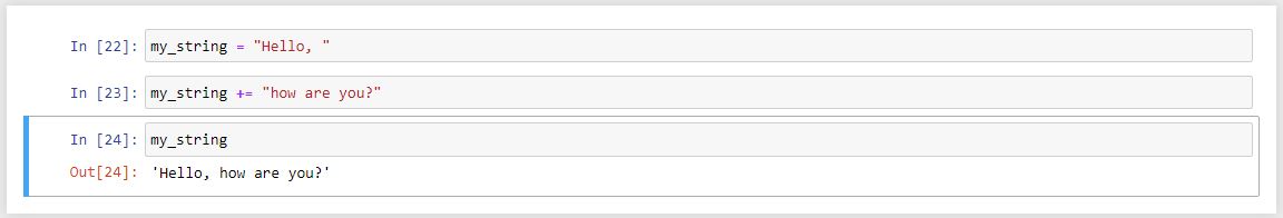 concatenating در Stringها