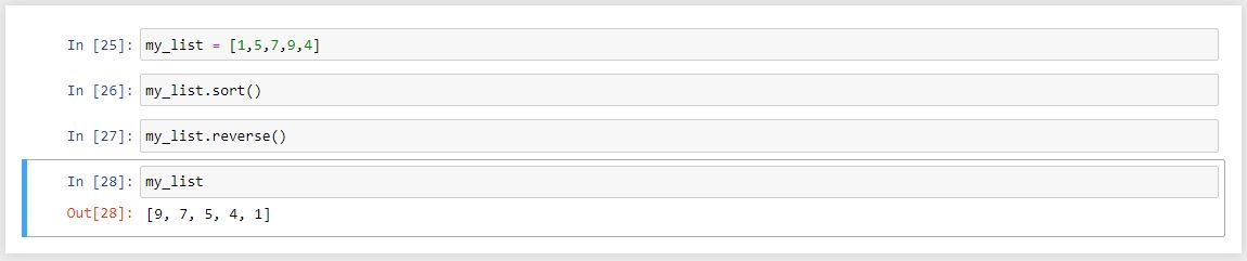 مرتب کردن list از یزرگ به کوچک