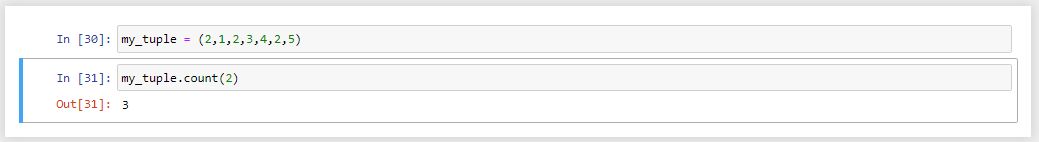 متد count در tuple