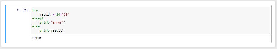 کنترل خطا با try و except