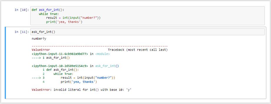 مدیریت Exceptions در حلقه ها