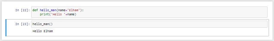 آرگومان پیش فرض در تابع