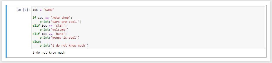 دستور شرطی if-elif-else