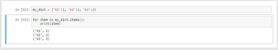 کاربرد دیکشنری در حلقه for