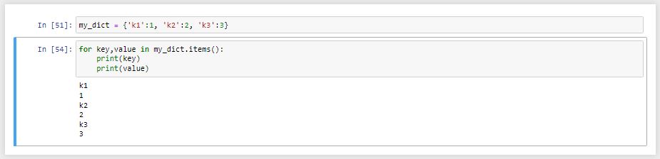 unpacking دیکشنری در حلقه for