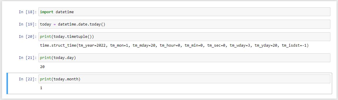 متد timetuple از ماژول پیشرفته datetime