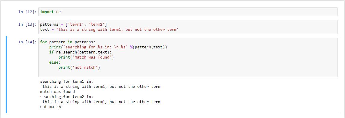 کاربرد متد search از ماژول پیشرفته re