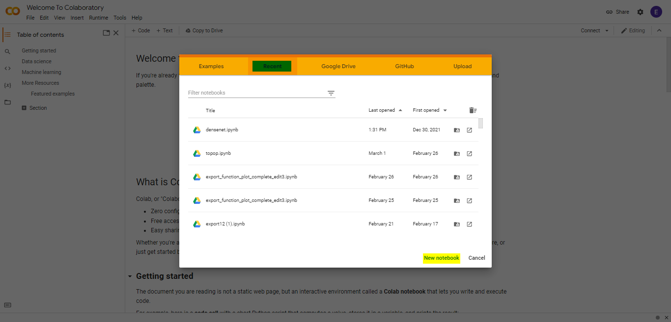 نحوه ورود به فضای Google Colab