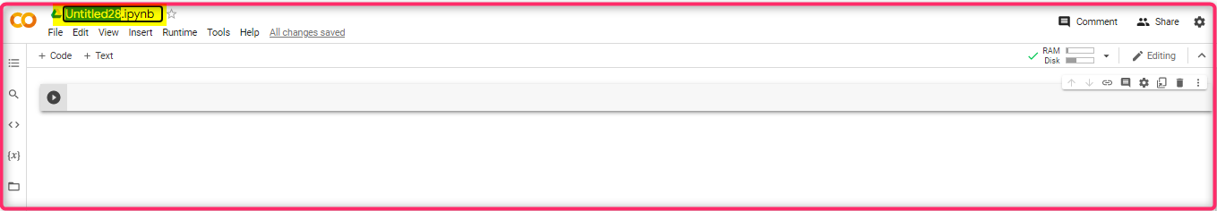 تغییر نام فایل در Google Colab