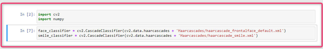 کد تشخیص لبخند با بینایی کامپیوتر
